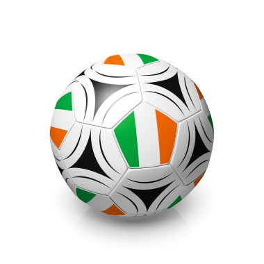 İrlanda bayrağı ile futbol