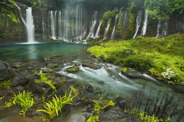 Shiraito Falls yakınındaki Fuji Dağı, Japonya — Stok fotoğraf