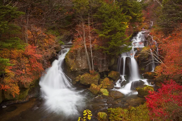 Ryuzu Falls near Nikko, Japan in autumn — Stock Photo, Image