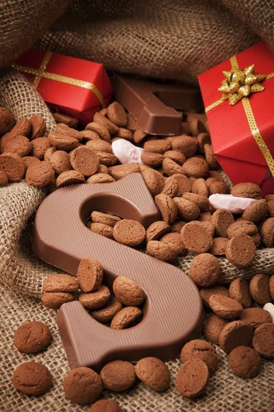 Bag with treats, for traditional Dutch holiday 'Sinterklaas'