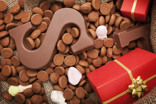 Bag with treats, for traditional Dutch holiday 'Sinterklaas'