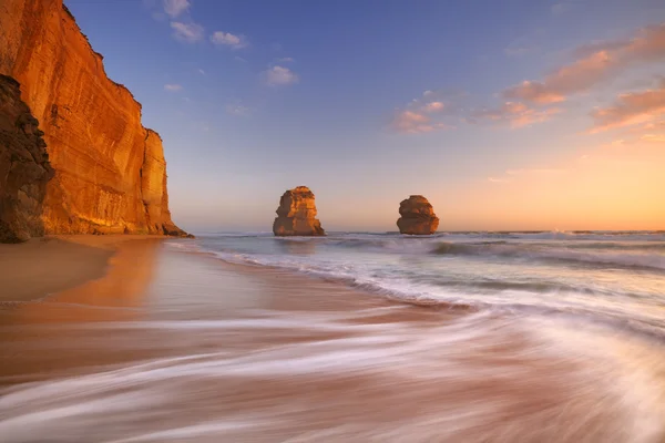 Twelve Apostles on the Great Ocean Road, Australia at sunset — Stock Photo, Image