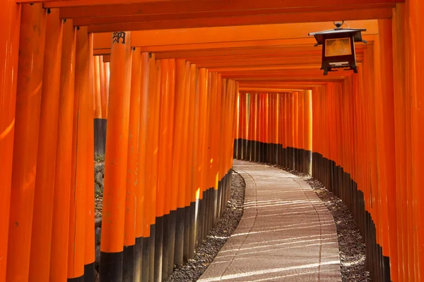 Torii gates of the Fushimi Inari Shrine in Kyoto, Japan — Stock fotografie