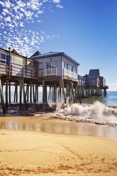 Old Orchard Beach Pier, Maine USA on a sunny day — Stock Photo, Image