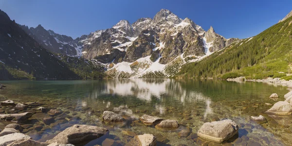 Tatra 산, 폴란드에서에서 모르스키 이내 호수 — 스톡 사진