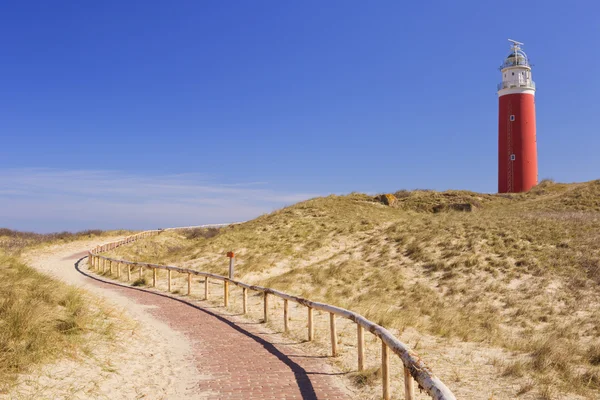 Vuurtoren op het eiland Texel in Nederland — Stockfoto