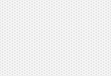 Isometric kare ızgarası. Defter sayfası boş. Siyah izometrik çizgi rehberleri. Yazdırılabilir 3 boyutlu perspektif arkaplanı. Eğitim için defter yapımı için matematiksel tipografi kalıbı. Vektör