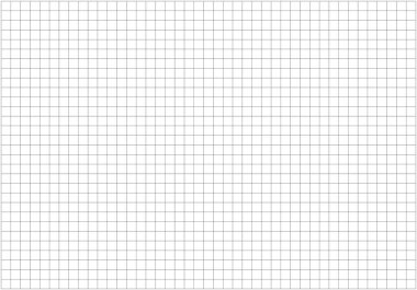 Beyaz üzerine siyah şebeke dokusu. Not defteri prodüksiyonları için tipografik şablon. Matematik şablonu. Geniş siyah kare şebeke kağıdı. Defter boş. Okul, eğitim programı. Vektör