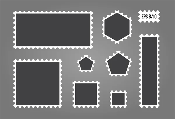 Paket Pul Seti - izole vektör çizim