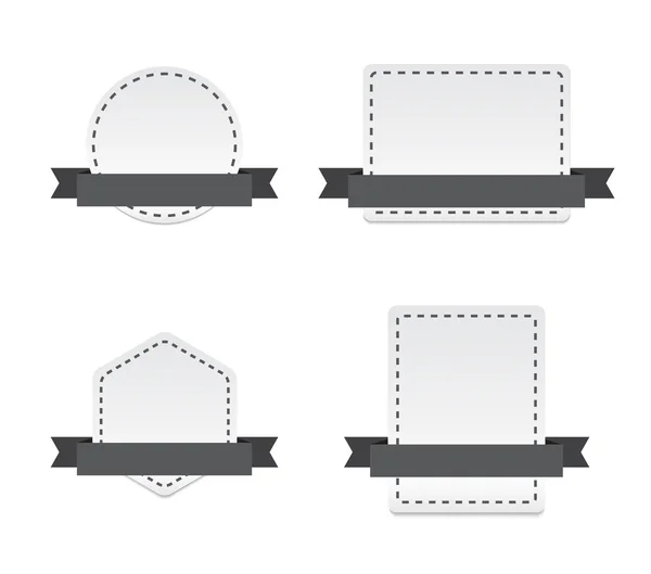Şerit - izole vektör çizim ile boş afiş