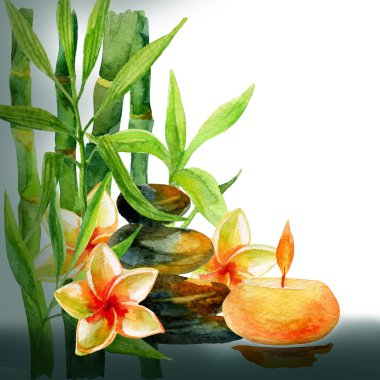 Spa suluboya arka plan