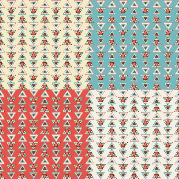 Abstraktes Aquarell-Dreieck nahtloses Muster — Stockfoto