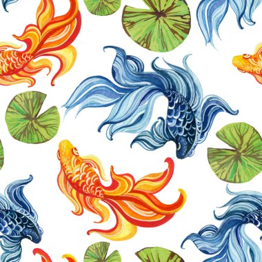 Suluboya Asya goldfishes