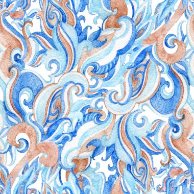 Paisley pürüzsüz desen. 