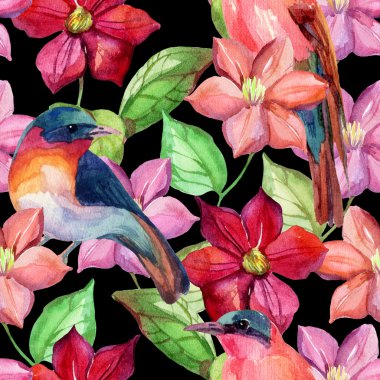 Suluboya akasma seamless modeli.