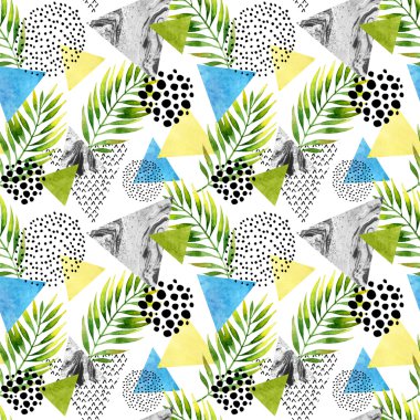 Soyut yaz geometrik seamless modeli