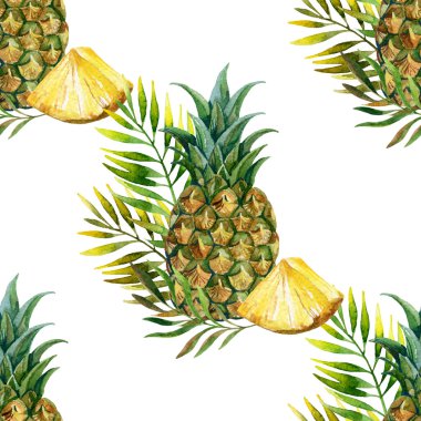 suluboya ananas seamless modeli