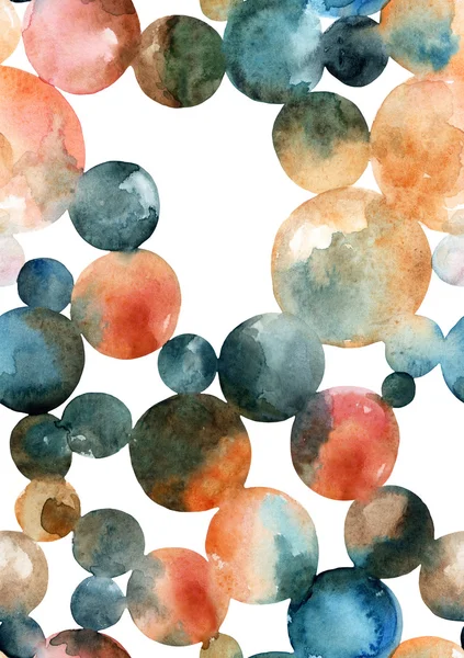 Soyut suluboya daireler