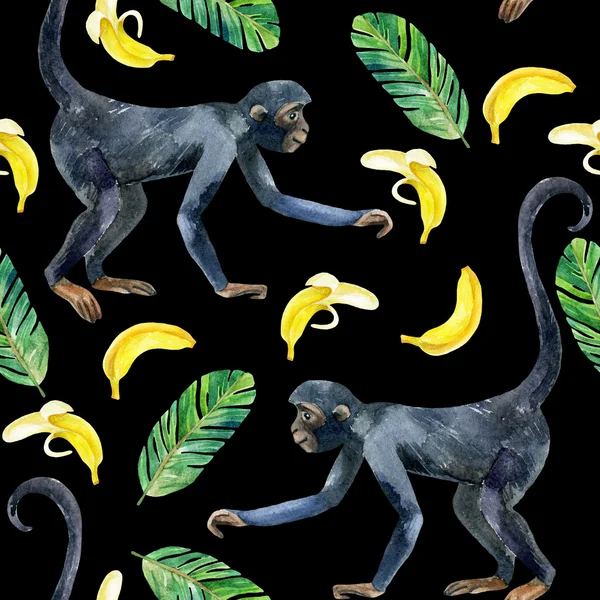 Opice bezešvé vzor. — Stock fotografie
