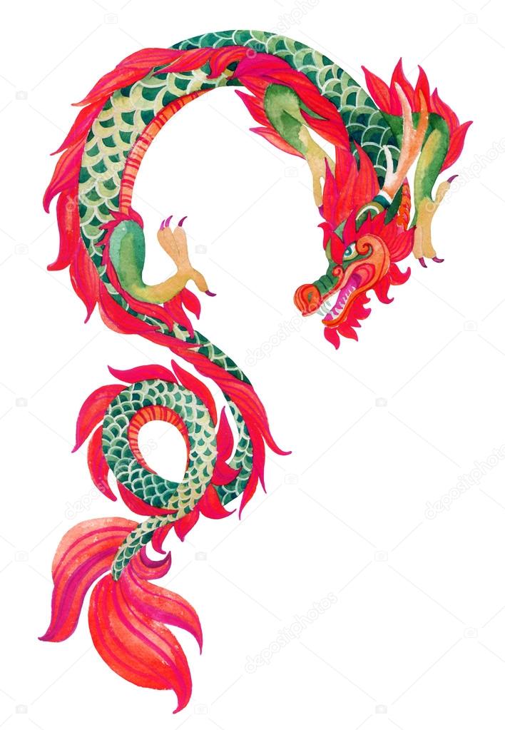 Chinese Dragon isolated.