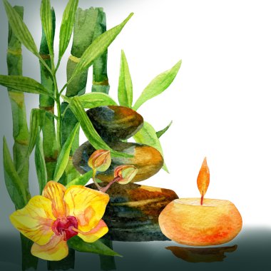 Spa suluboya arka plan