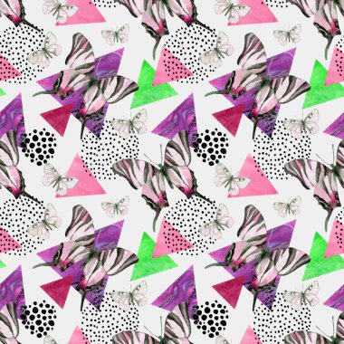 Soyut doğal geometrik seamless modeli