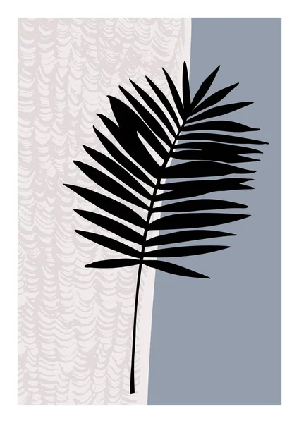 Affiche Géométrique Abstraite Dans Style Moderne Milieu Siècle Illustration Minimale — Image vectorielle