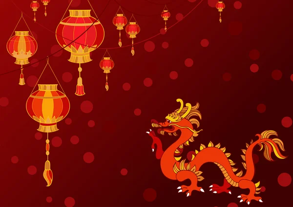 Hanging lanterns background — Stock Illustration Hanging lanterns background Stock Illustration