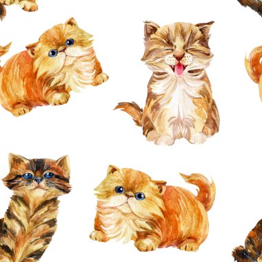 Yavru kedi pürüzsüz desen.