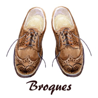 Erkek broques ayakkabıları