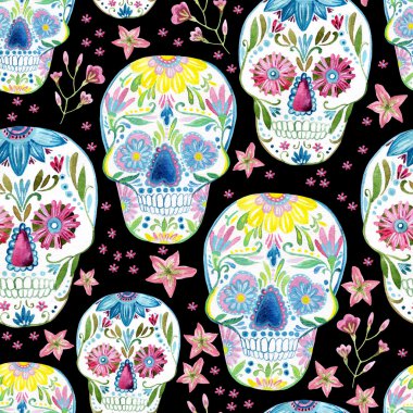 Şeker kafatası boyama