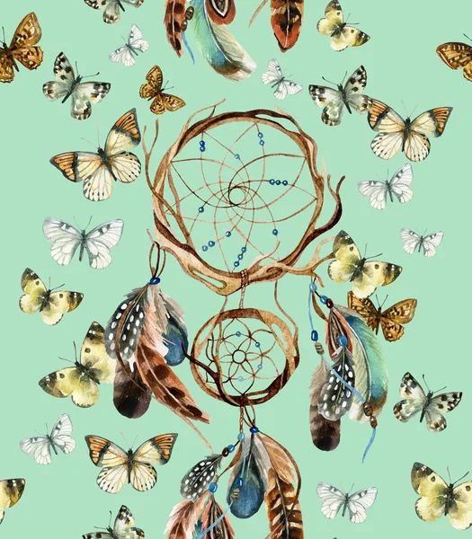 Suluboya etnik dreamcatcher.