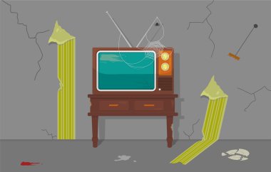 Eski evinde eski Tv