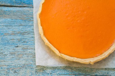 Parlak balkabağı tart, börek, krem bağlamında