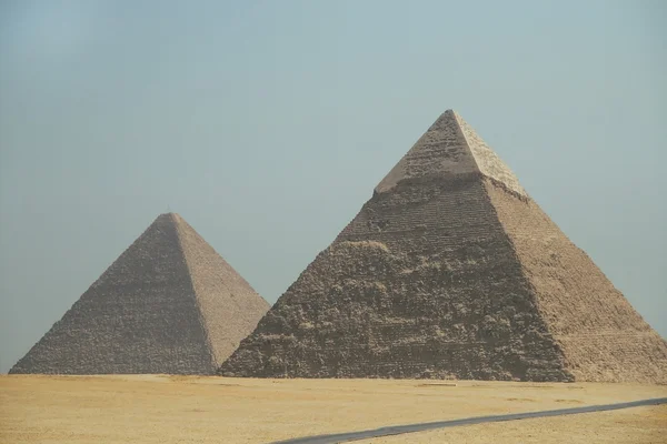 Pyramiderna i Giza. Egypten. September 2008 — Stockfoto