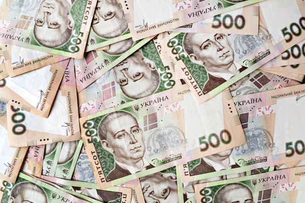 500 Ukraynalı hryvnia düz arka plan
