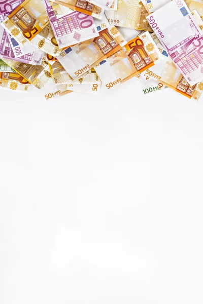 Background of euros with space for text — Stock Photo, Image