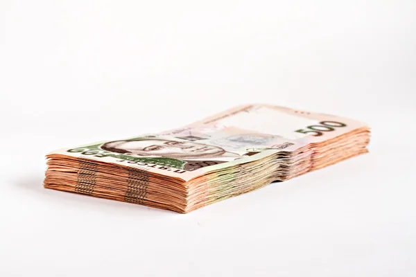 Pack of 500 hryvnia isolated — Stock Photo, Image