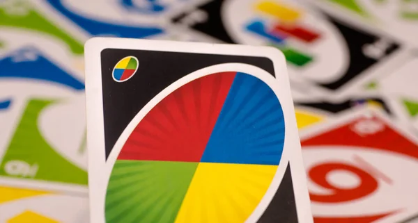 December 2020 View Uno Card Game Uno Card Game Holding — Stock Photo, Image