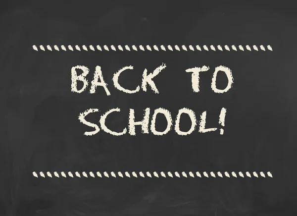 Back to School! Inscription on blackboard — Stock Fotó