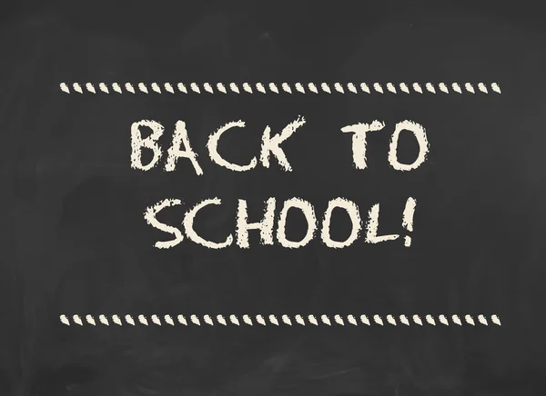 Back to School! Inscription on blackboard — Stockfoto