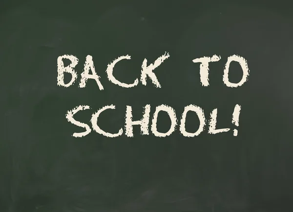 "De volta à escola! ". Inscrição em quadro-negro . — Fotografia de Stock