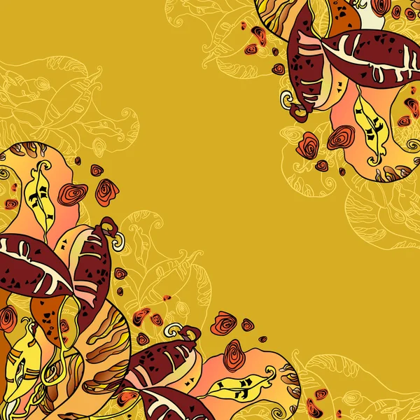 Feijão design floral abstrato — Vetor de Stock