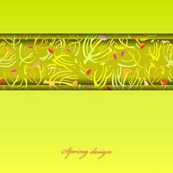 Green sprig background. — Stock Vector