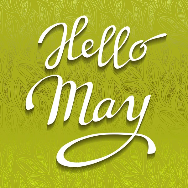 Tarjeta de letras de primavera . — Vector de stock