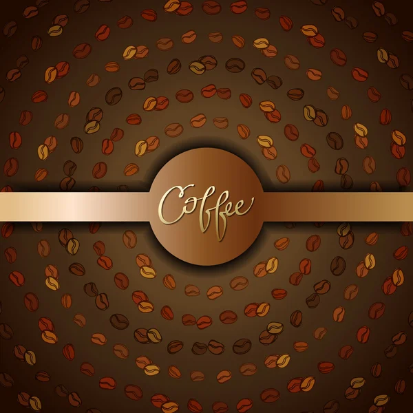 Abstraktes Kaffeedesign — Stockvektor