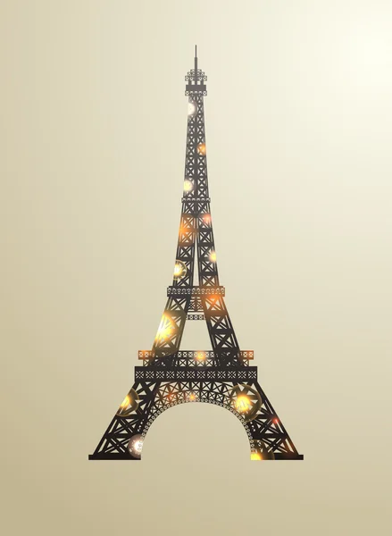 Eiffel torre vetor ilustração . —  Vetores de Stock