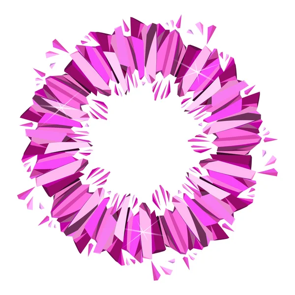 Rosa abstrakter geometrischer Hintergrund. — Stockvektor