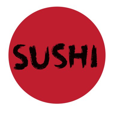 Suşi arka plan tasarım.