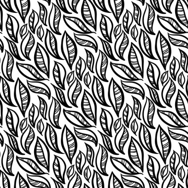 soyut yaprağı deseni